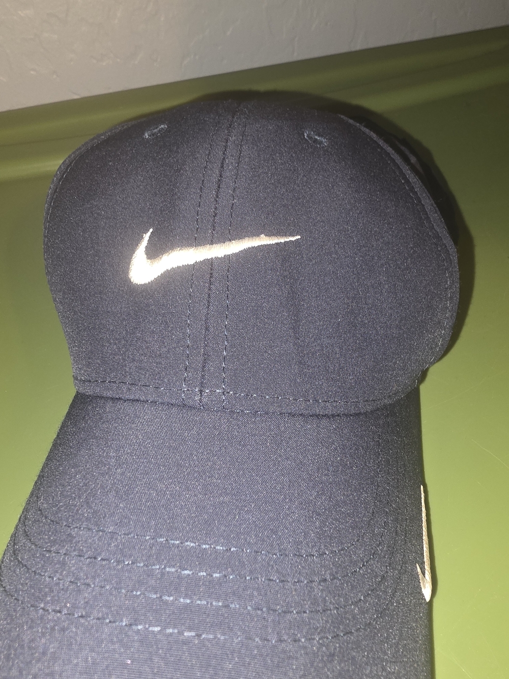 Nike Black Cap with White Swoosh